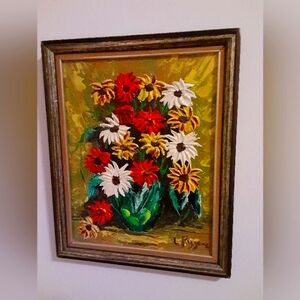 Vintage Enamel Painting
